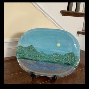 Oregon Artist plate painting